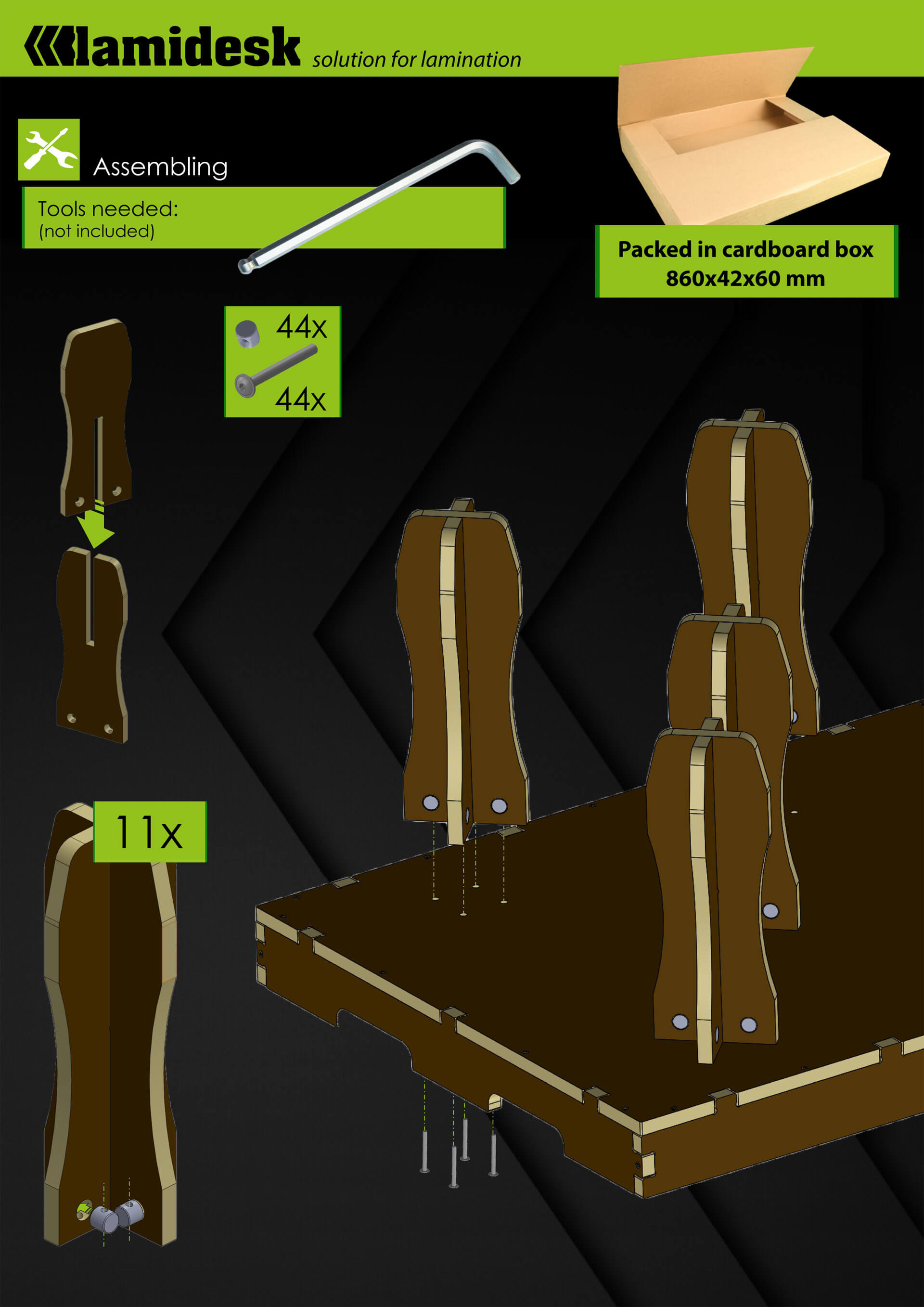 Plywood rollstand detail