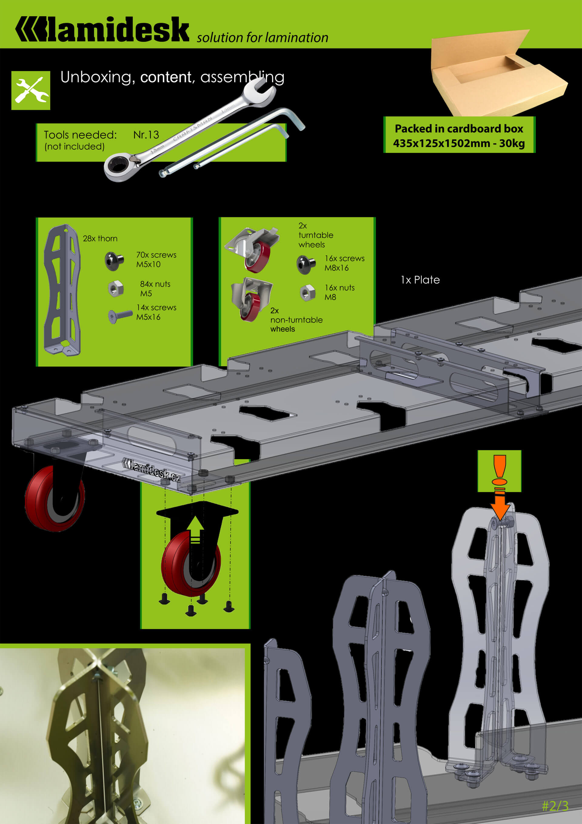 Rollstand Stainless – unboxing, content and assembly