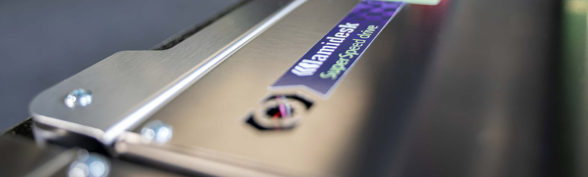 Brushed stainless steel end panel
